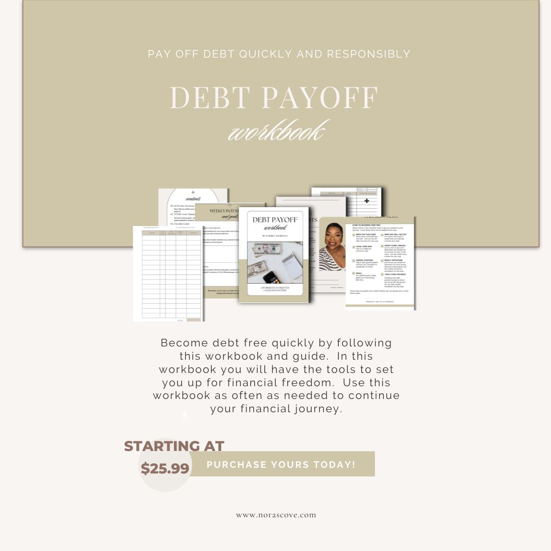 DIGITAL DOWNLOAD DEBT FREE WORKBOOK