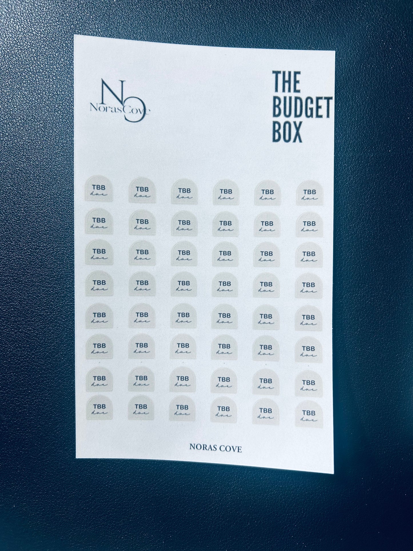 December 2024 Budget Box Stickers