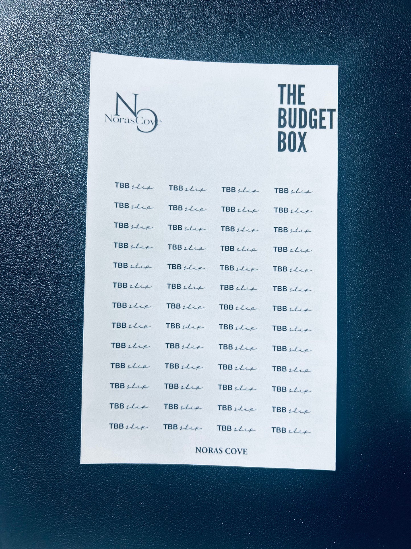 December 2024 Budget Box Stickers