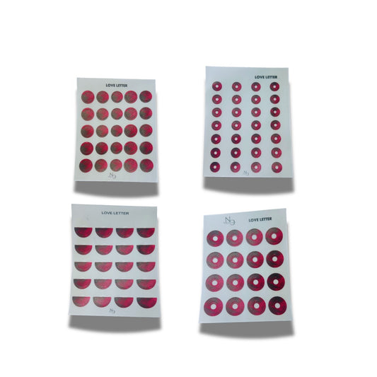 LOVE LETTER STICKERS/ SET