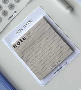 Taupe Note Sticky Note