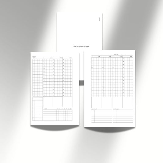 GRAPH TASK WEEKLY SCHEDULE PDF