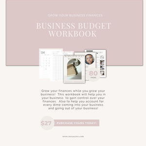 BUSINESS BUDGET WORKBOOK (DOWNLOAD)