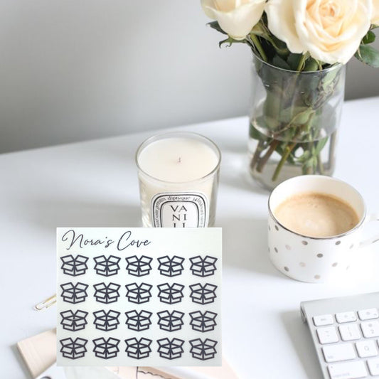Shipping boxes stickers