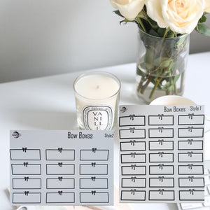 Bow boxes| Functional boxes| functional stickers
