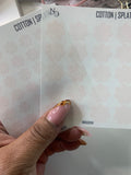 SPLAT  CLEAR STICKERS SMALL