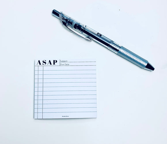 ASAP STICKY NOTE