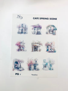 Cafe Spring Scene