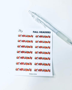 FALL HEADERS