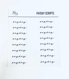 Script stickers