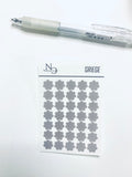 SPLAT  CLEAR STICKERS SMALL